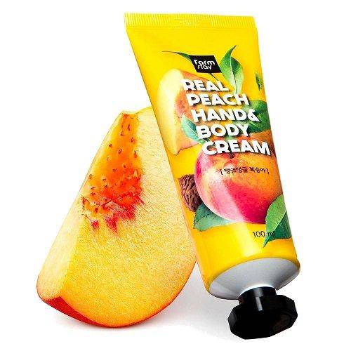 Hand & Body Cream Farm Stay Real Peach - 100ml - kspot.eu