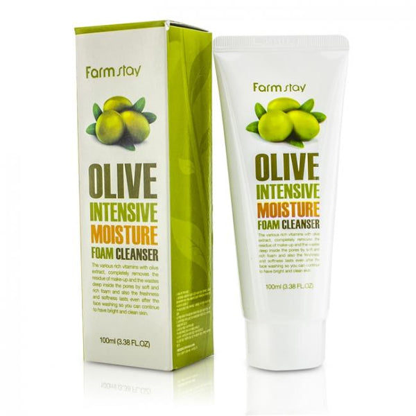 Foam Cleanser Farm Stay Olive Intensive Moisture - 100ml - kspot.eu