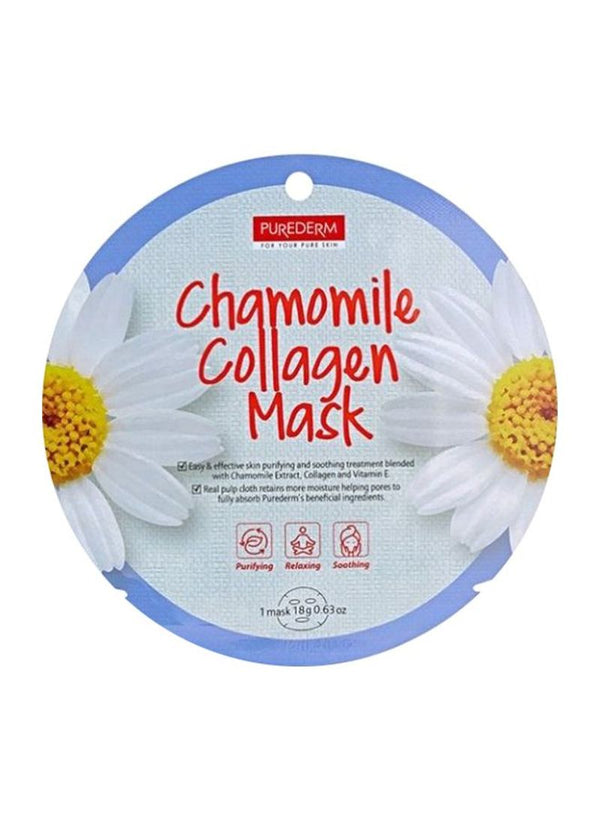 Face Collagen Mask Purederm Chamomile- 1 PCS