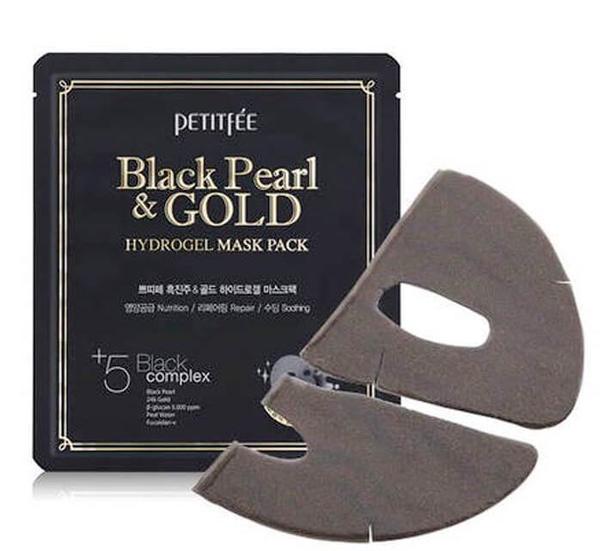 Petitfee Black Pearl & Gold Hydrogel Mask Pack - kspot.eu
