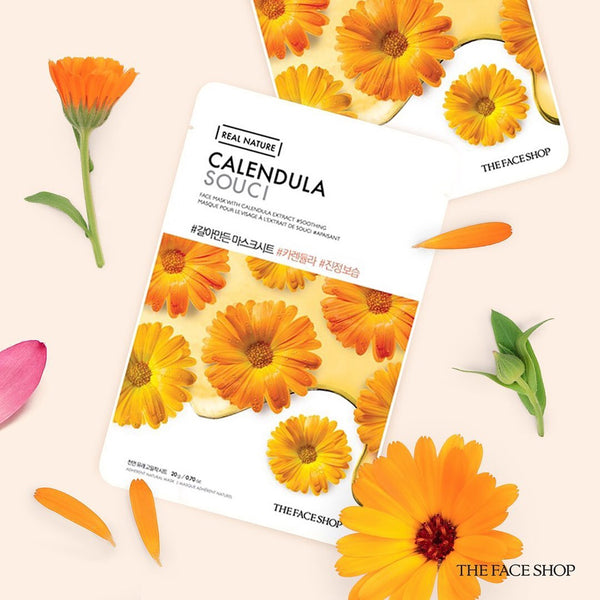 Face Mask THE FACE SHOP Real Nature - 1 pcs Type: Calendula