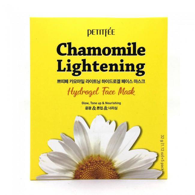 Hydrogel Face Mask Petitfee Chamomile Lightening - 1 PCS - kspot.eu