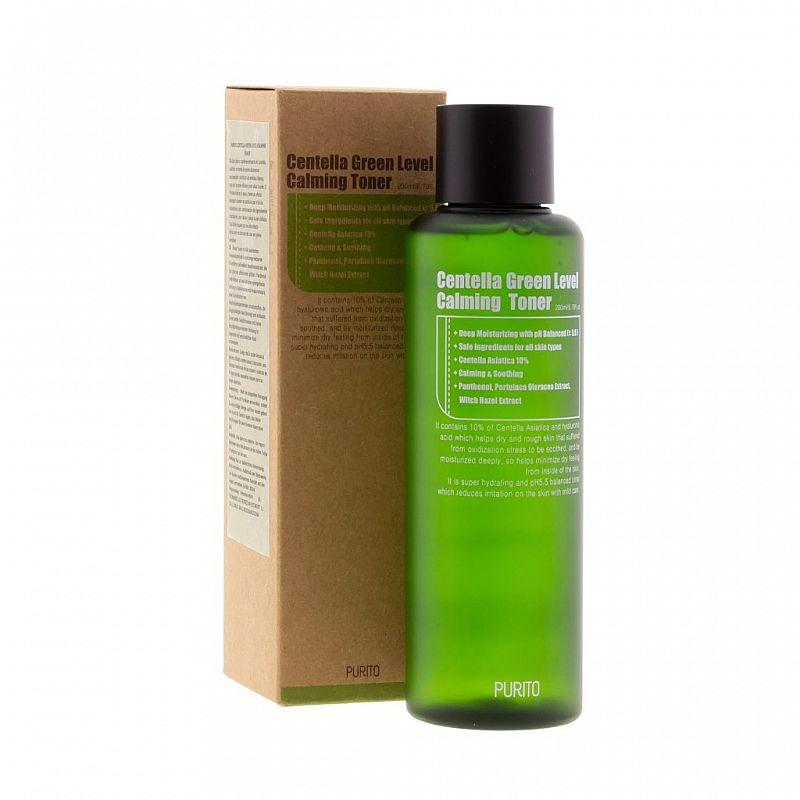 Korejas kosmētika Calming Toner Purito Centella Green Level - 200ml