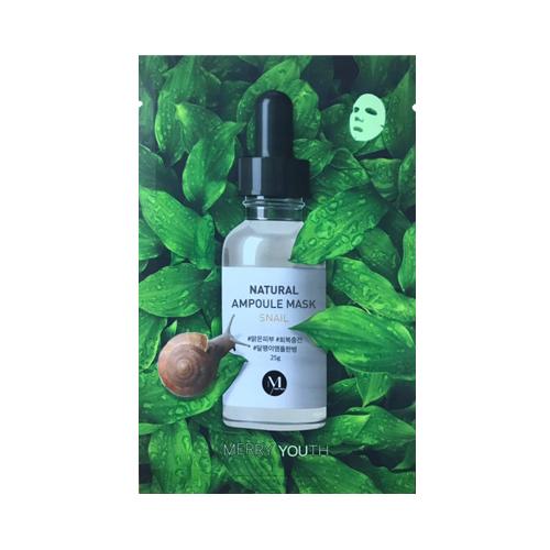 Mask Merry Youth Natural Ampoule Snail - 1 PCS - kspot.eu